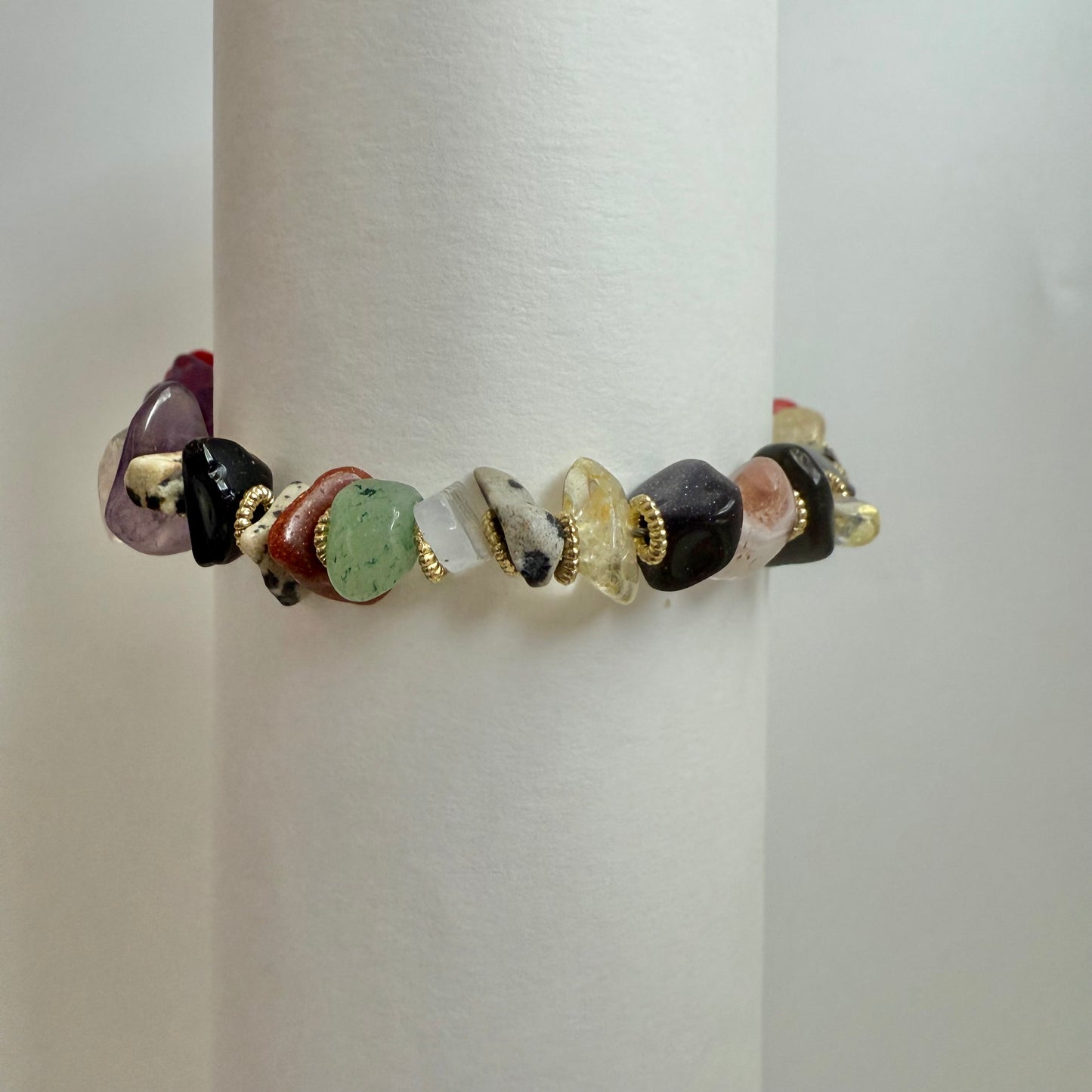 Chakra Harmony Bracelet – Mixed Natural Gemstones