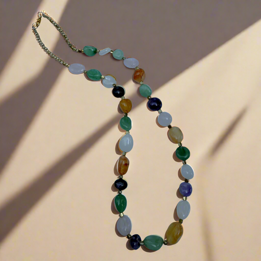 Color Harmony Gemstone Necklace