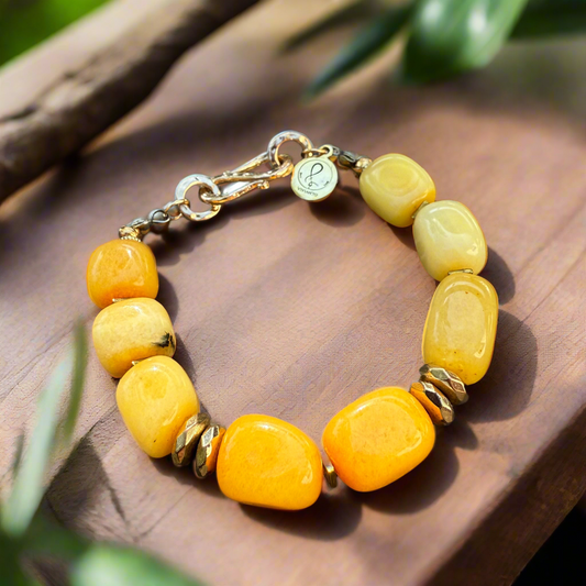 Yellow Gemstone Bracelet