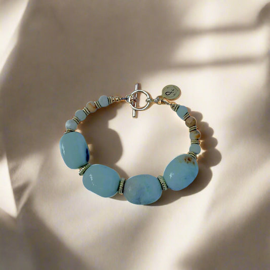 Moonlight Serenity Bracelet – Calcite & Moonstone