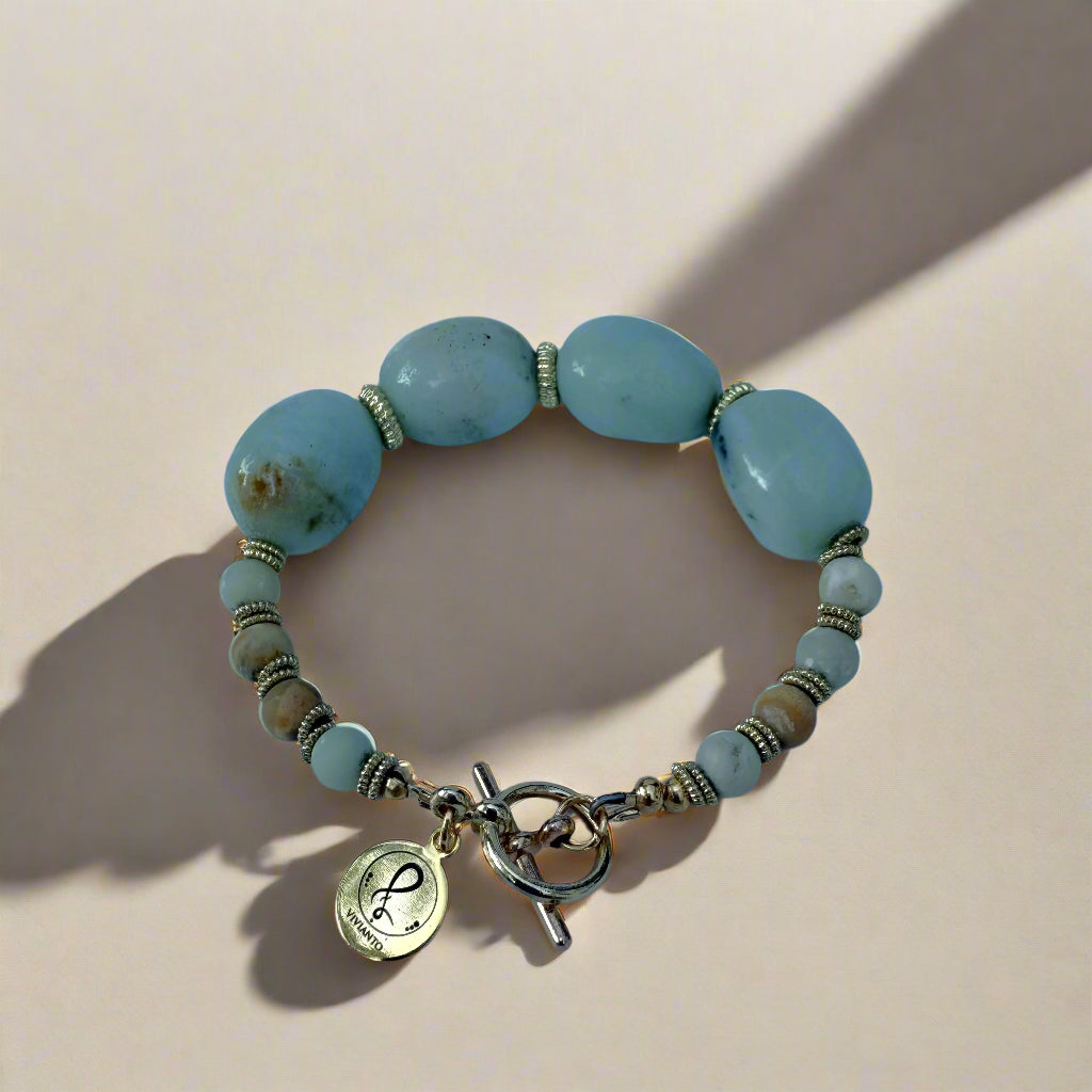 Moonlight Serenity Bracelet – Calcite & Moonstone