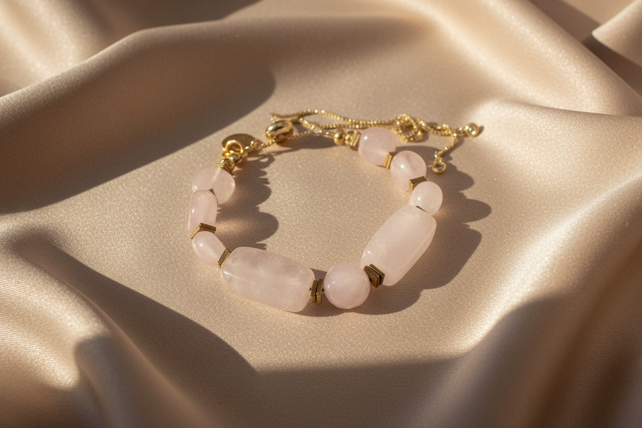 Pure Essence Bracelet – Rose Quartz
