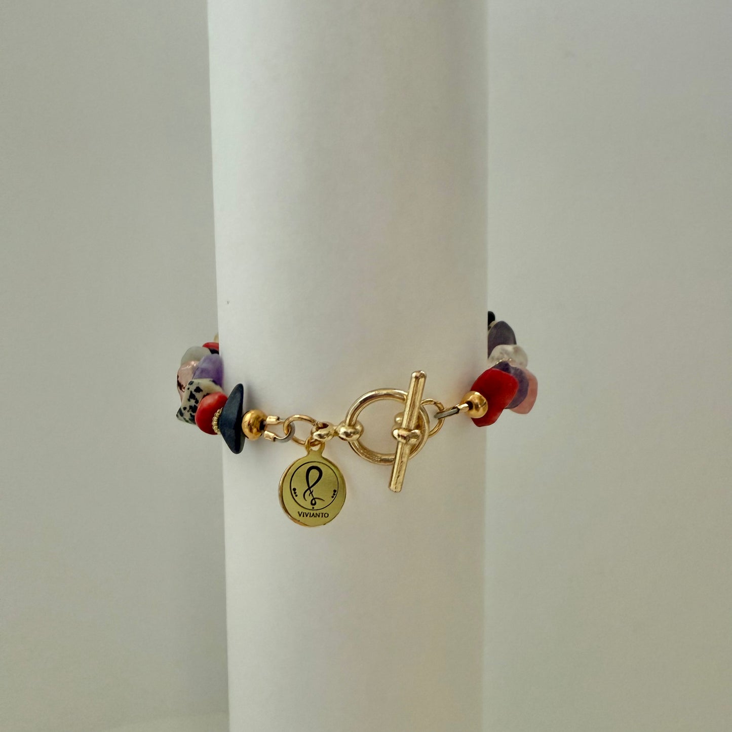Chakra Harmony Bracelet – Mixed Natural Gemstones