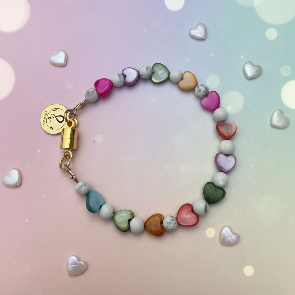 Rainbow Heart Hug Bracelet