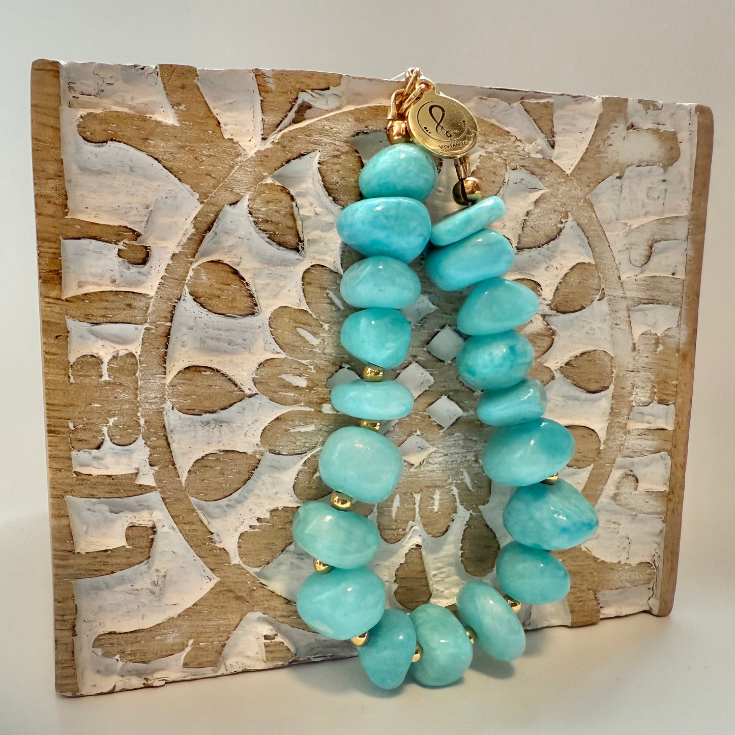 Amazonite Bracelet – “Caribbean Glow”