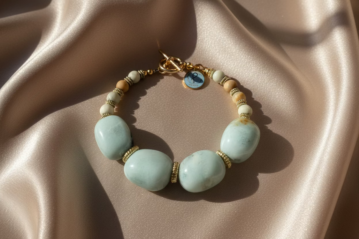 Moonlight Serenity Bracelet – Natural Jadeite & Moonstone
