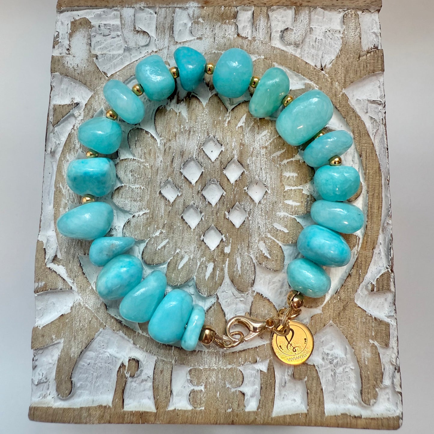 Amazonite Bracelet – “Caribbean Glow”