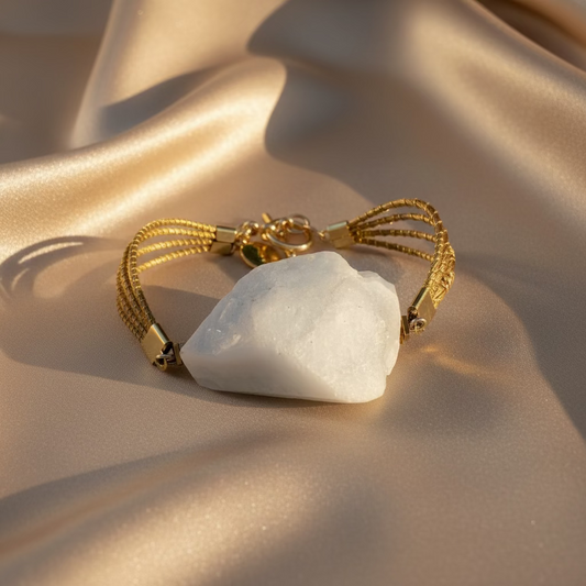 Brazilian Golden Grass Quartz Bracelet