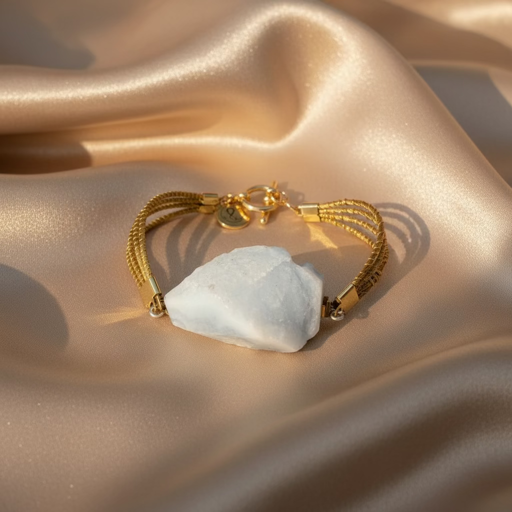 Brazilian Golden Grass Quartz Bracelet