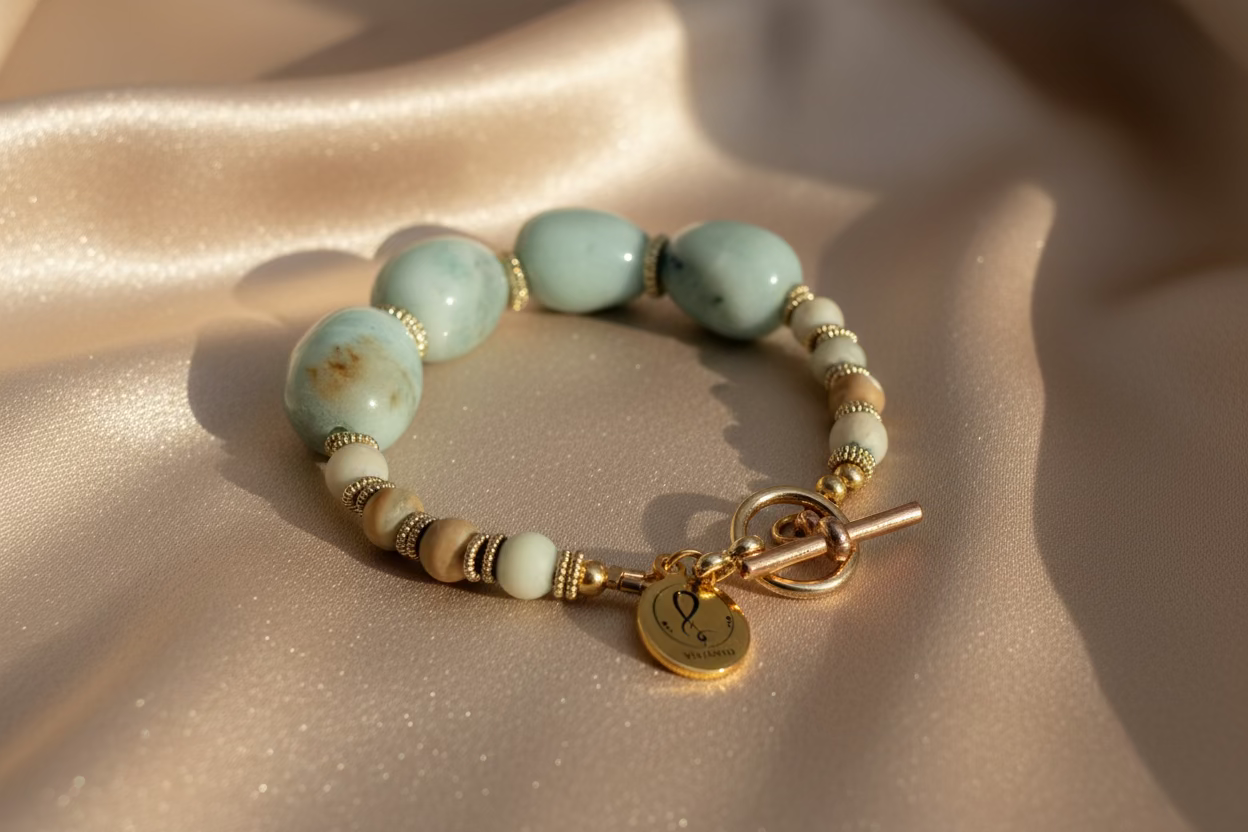 Moonlight Serenity Bracelet – Natural Jadeite & Moonstone