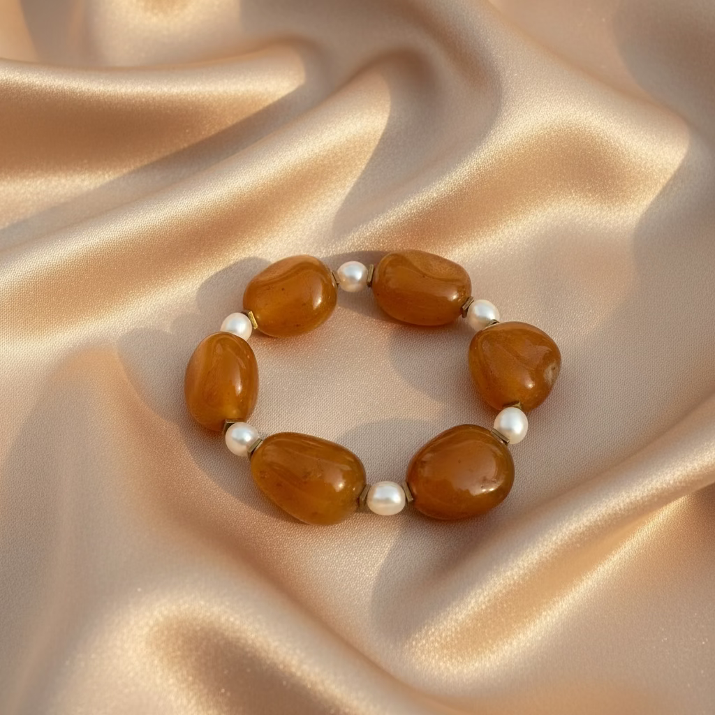 Citrine & Pearl Bracelet