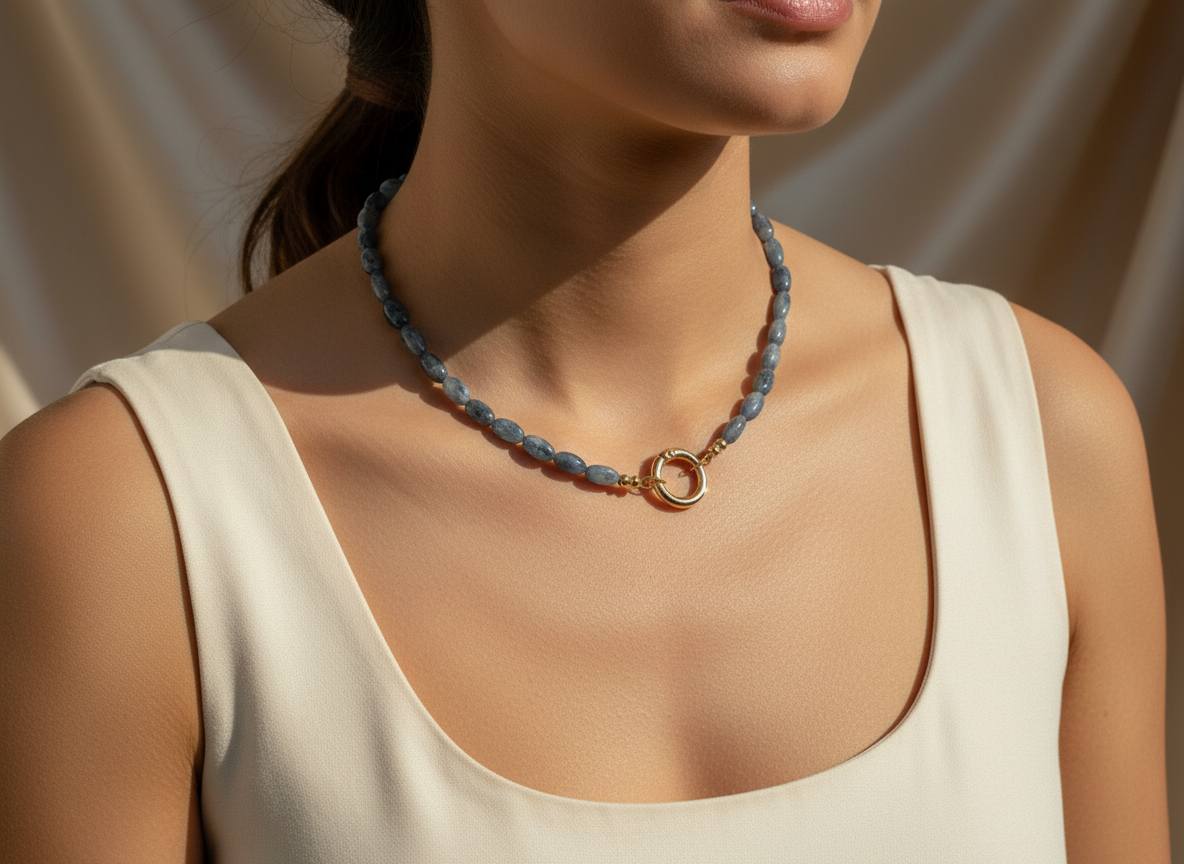 Quiet Depth Necklace – Sodalite